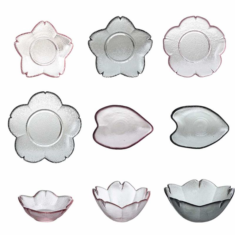 Γιαπωνέζικο Cherry Little Dish Crystal Glass Small Bowl Πιάτο Γλυκού Με Φρούτα Ροζ Θαμπό Πολωνικό Πιατάκι Για Οικιακή Χρήση