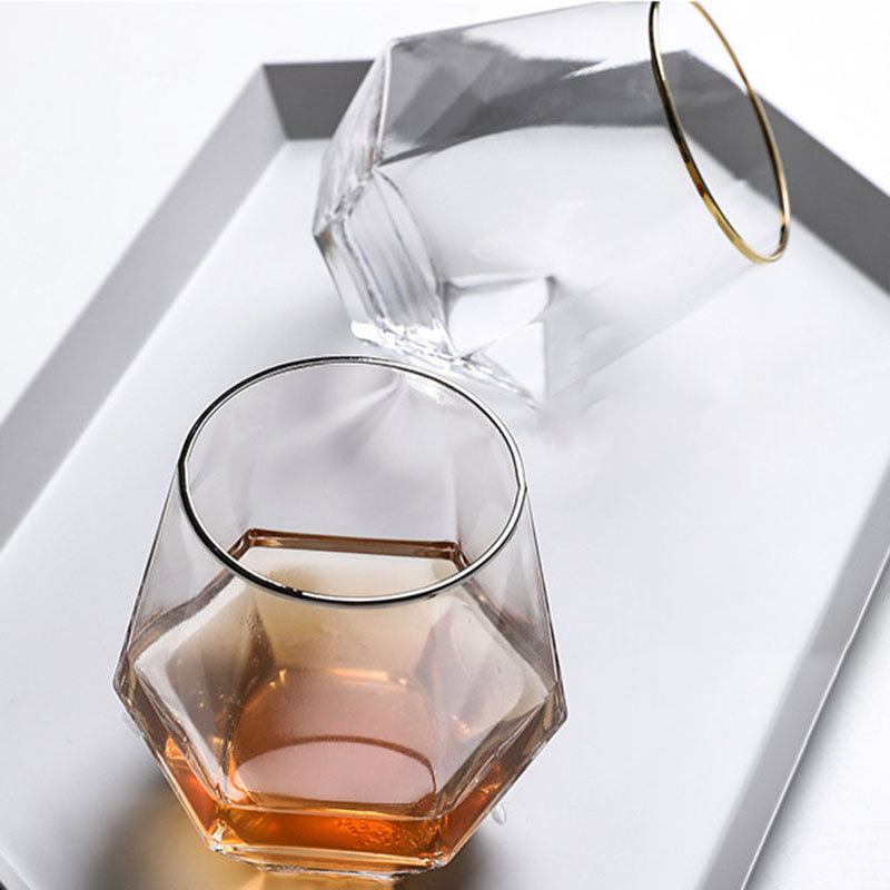 Gold Crystal Glass Cup Whisky Home Bogey Cup Classical Cup Κούπα Κρασιού Ktv Το Καλύτερο Δώρο