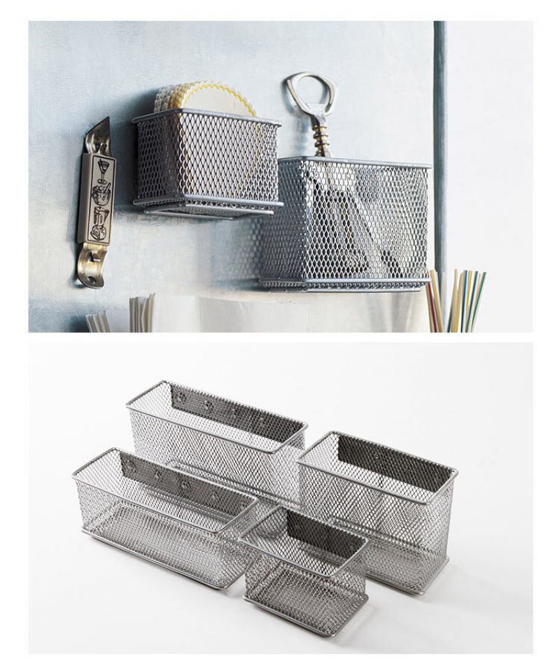 Iron Kitchen Storage Rack Ψυγείο Κουτί Αποθήκευσης Τεσσάρων Μεγεθών Για Επιλογή