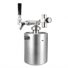 Kcasa Kc-bk8 4l/2l Από Ανοξείδωτο Ατσάλι 304 Beer Mini Keg Homebrew Keg Αέρας Πίεσης Εργαλεία Παρασκευής Κρασιού