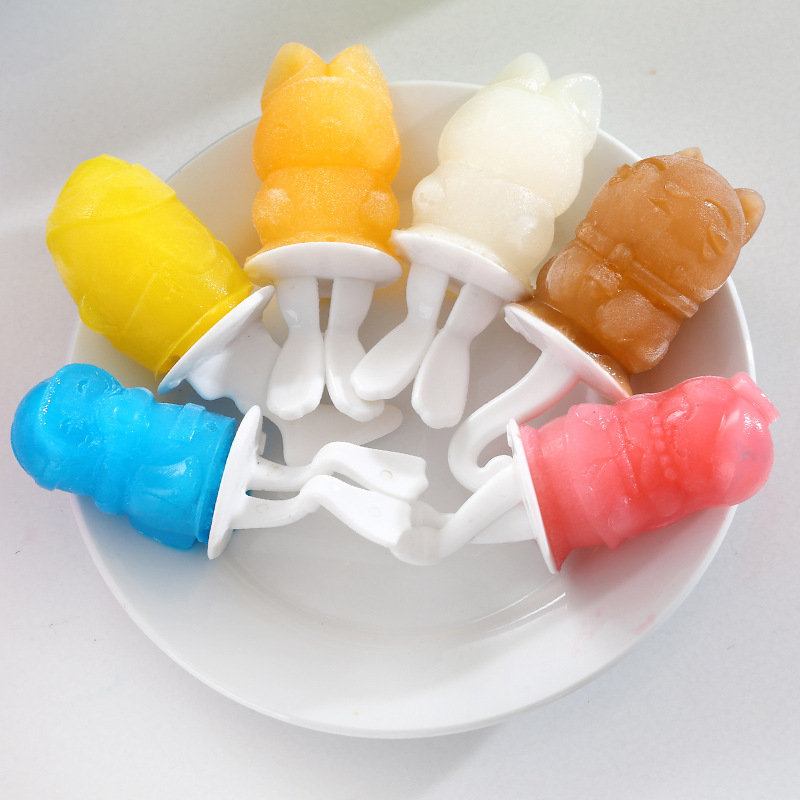 Kcasa Kc-it06 Diy Silicone 6 Cavity Fish Shape Force Ice Cream Ice Pop Stick Maker Εργαλεία Κουζίνας