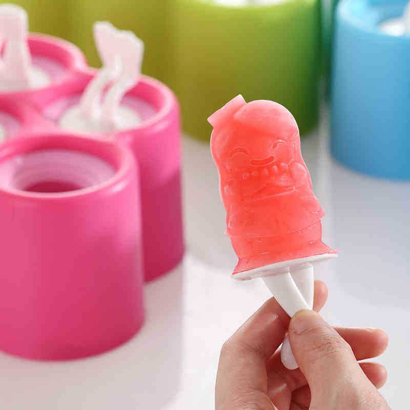 Kcasa Kc-it06 Diy Silicone 6 Cavity Fish Shape Force Ice Cream Ice Pop Stick Maker Εργαλεία Κουζίνας