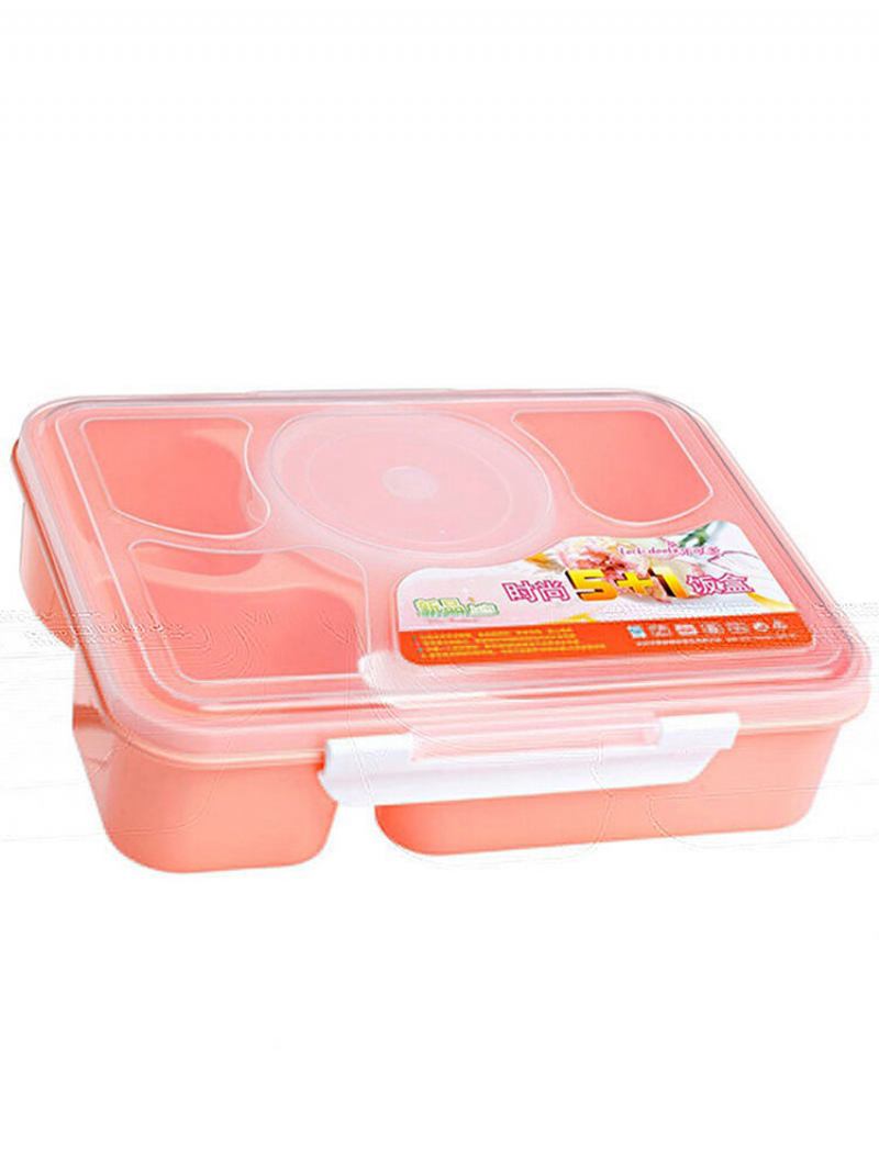 Κουτί 5-zellen 1000ml Durable Kind Lunchbox Μονωμένο Δοχείο Τροφίμων Πλαστικό Γεύματος