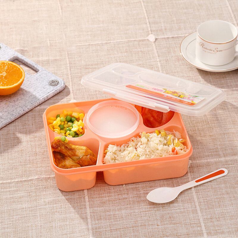 Κουτί 5-zellen 1000ml Durable Kind Lunchbox Μονωμένο Δοχείο Τροφίμων Πλαστικό Γεύματος