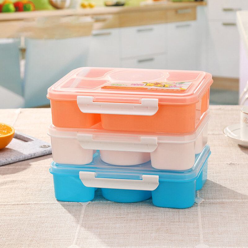 Κουτί 5-zellen 1000ml Durable Kind Lunchbox Μονωμένο Δοχείο Τροφίμων Πλαστικό Γεύματος