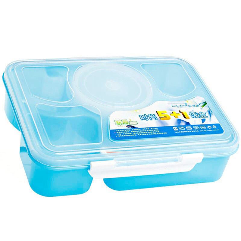 Κουτί 5-zellen 1000ml Durable Kind Lunchbox Μονωμένο Δοχείο Τροφίμων Πλαστικό Γεύματος