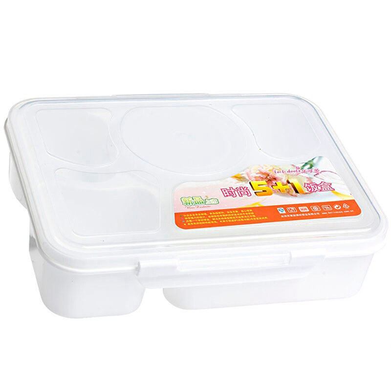 Κουτί 5-zellen 1000ml Durable Kind Lunchbox Μονωμένο Δοχείο Τροφίμων Πλαστικό Γεύματος