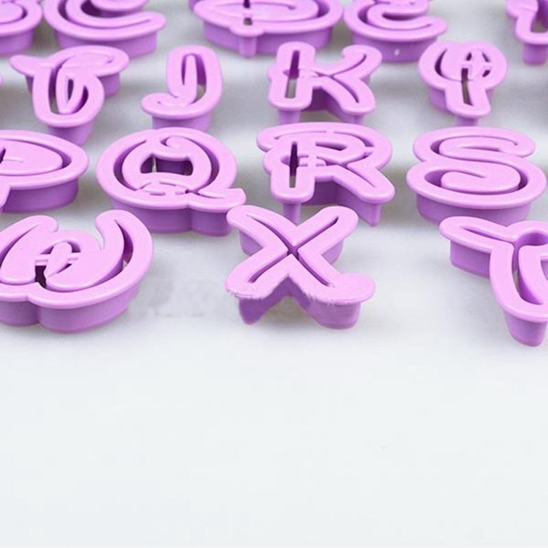 Μπισκότα Alphabet Letter Embosser Cutters Cake Decorating Fondant Sugarcraft Εργαλείο