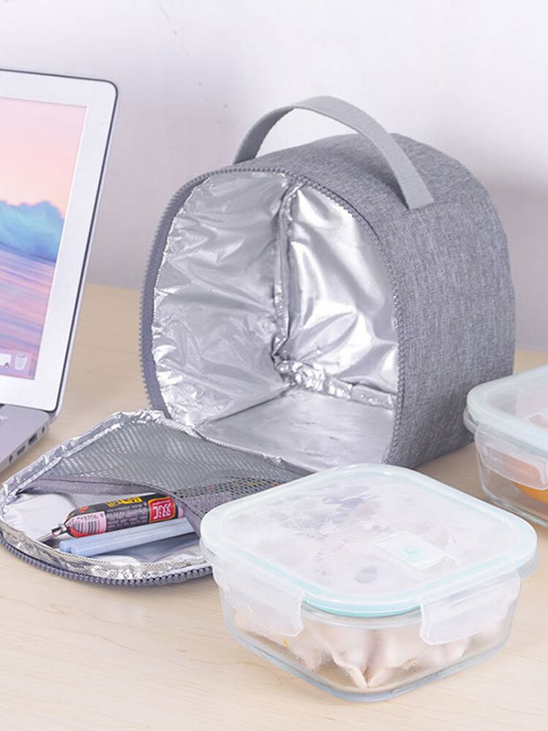 Oil Proof Lunch Tote Bag Cooler Insolated Zipper Storage Containers Κουτί Γεύματος