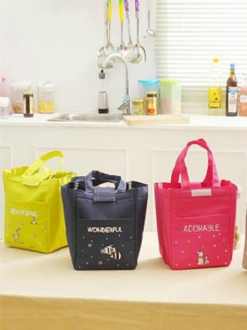 Oxford Waterproof Cartoon Thickening Lunch Tote Bag Picnic Cooler Insolated Τσάντα