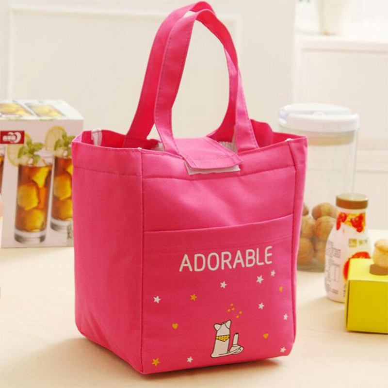 Oxford Waterproof Cartoon Thickening Lunch Tote Bag Picnic Cooler Insolated Τσάντα