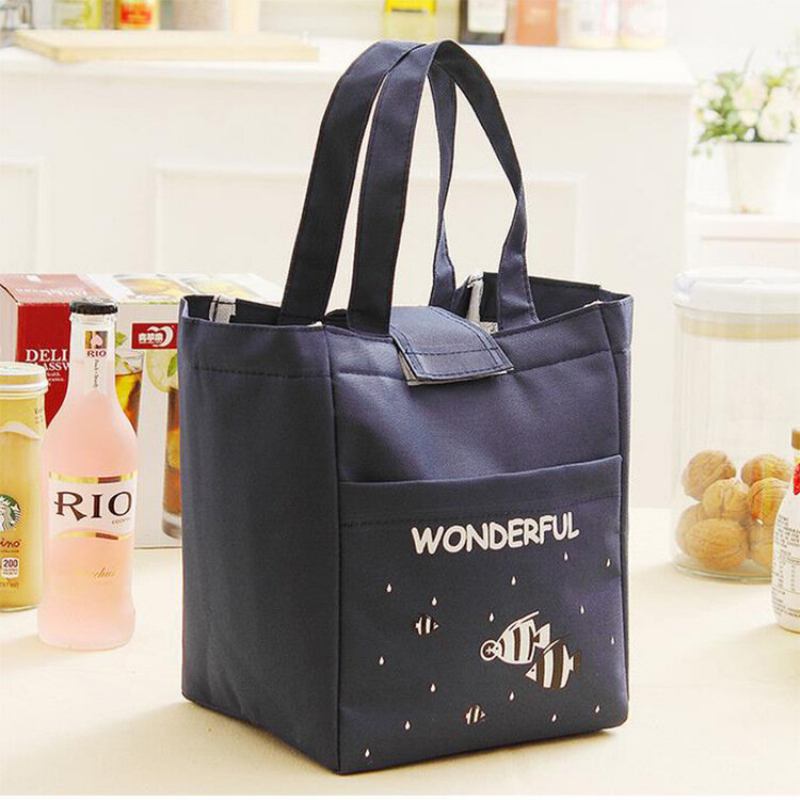 Oxford Waterproof Cartoon Thickening Lunch Tote Bag Picnic Cooler Insolated Τσάντα