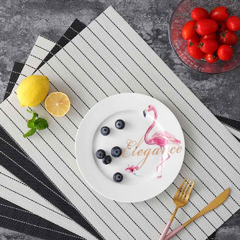 Place Mat Pvc Αδιάβροχο Thicken Heat Resistant Μοντέρνο Απλό Επιτραπέζιο Χαλάκι Θερμομονωτικό Στρώμα Ευρωπαϊκού Στυλ Για Οικιακή Χρήση