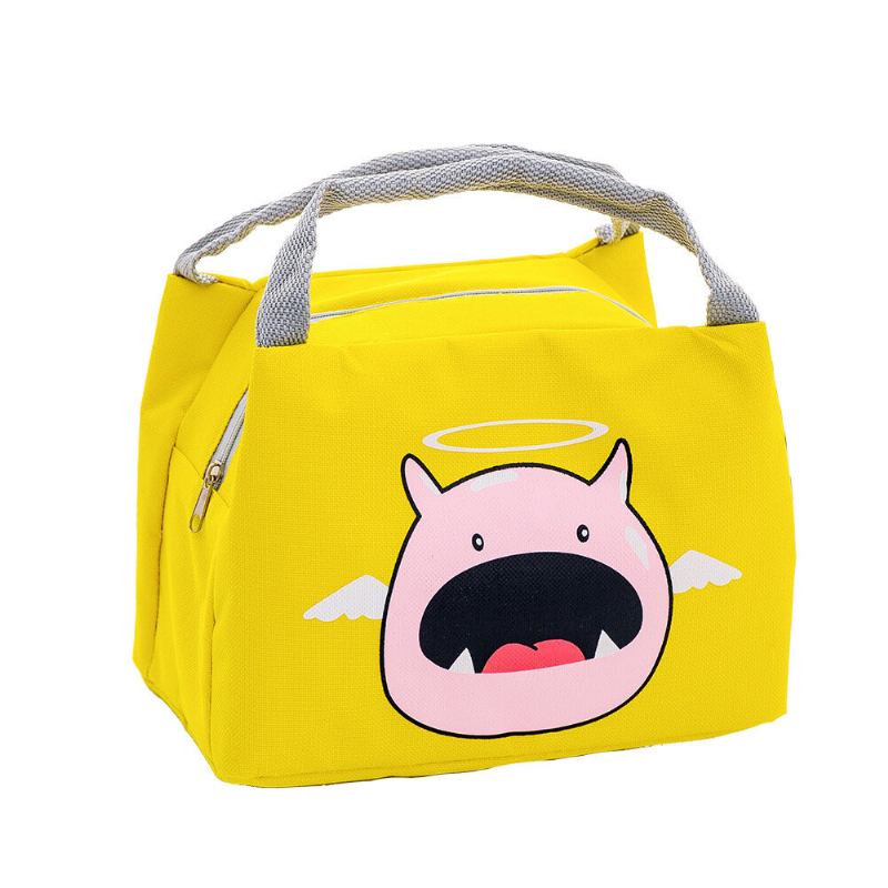 Portable Thicken Lunch Tote Bag Oxford Waterproof Cooler Insolated Handbag Cute Storage Containers