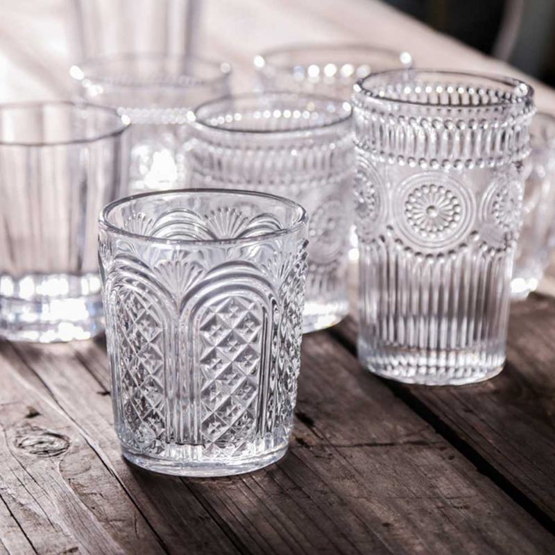 Retro Relief Water Glass Creative Sunflower For Drink Ποτήρι Χυμού Χωρίς Μόλυβδο Κύπελλο Κόκκινου Κρασιού