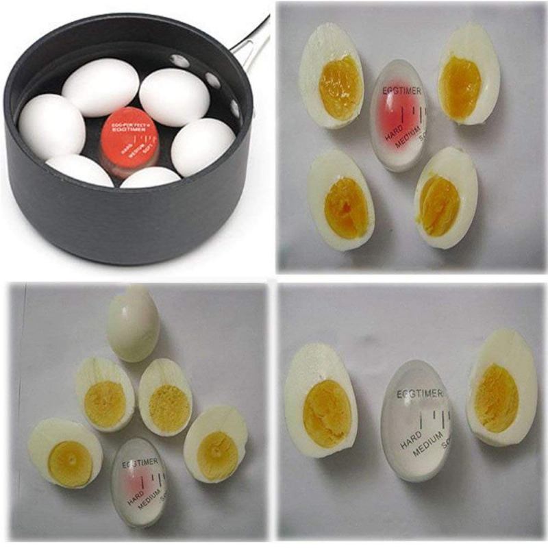 Χρώμα Που Αλλάζει Perfect Egg Timer 2 Pack Heat Sensitive Egg Για Σεφ Που Μαγειρεύουν