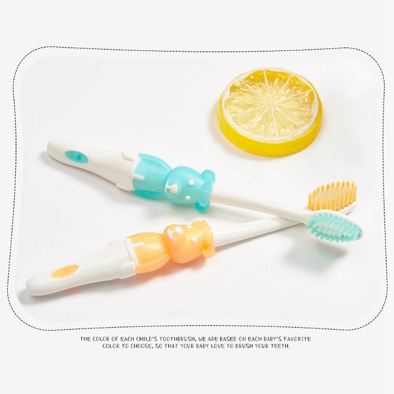 Baby Cartoon Toothbrush Children Manual Soft Bristles Teeth Cleaning Αντιολισθητική Οδοντόβουρτσα