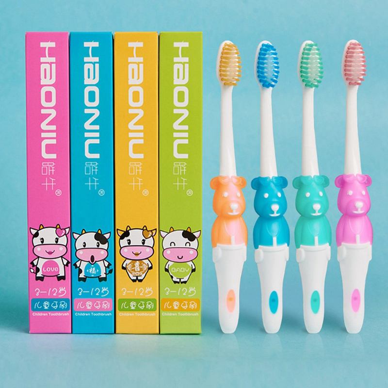 Baby Cartoon Toothbrush Children Manual Soft Bristles Teeth Cleaning Αντιολισθητική Οδοντόβουρτσα