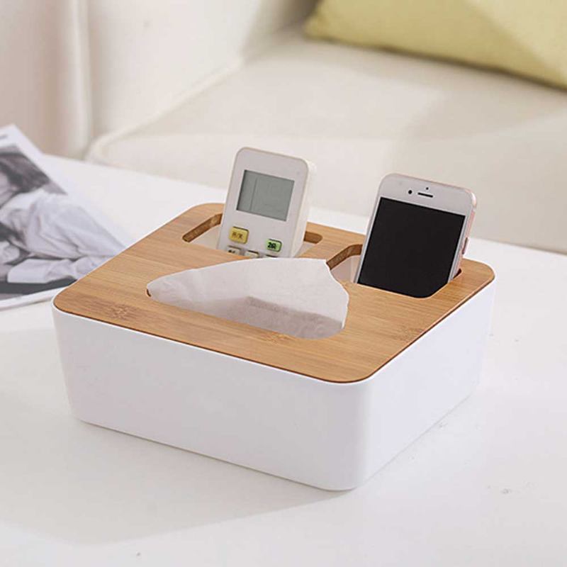 Ξύλινο Κάλυμμα Tissue Box Napkin Printed Box Dispenser Πλαστική Χάρτινη Θήκη Για Πετσέτες Αποθήκευσης Organizer