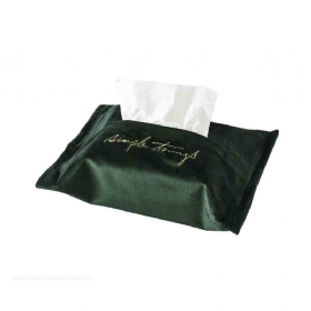 Nordic Exquisite Embroidery Velvet Tissue Box Οικιακή Χάρτινη Τσάντα Αποθήκευσης Με Εξαιρετική Γραμμή Στροφής