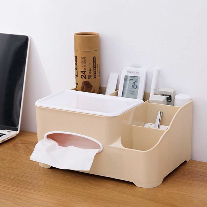 Storage Box Πλαστικό Πολυλειτουργικό Tissue Box Creativity Κουτί Ταξινόμησης Για Τηλεχειριστήριο Sundries Δοχείο