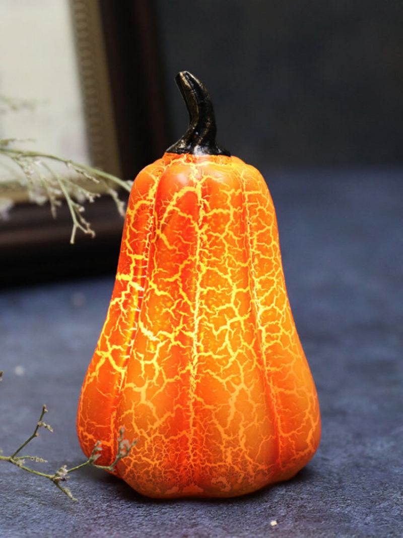 1 Pc Halloween Pumpkin Lamp Simulation Led Candle Light Ornaments Luminous Decoration Layout Props