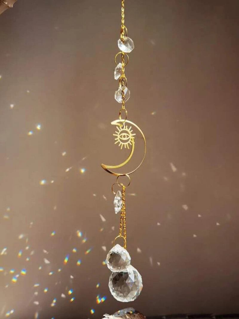 1 Pc Sun Catcher Crystal Chandelier Στολίδι Aurora Wind Chimes Με Πρισματικό Μενταγιόν Κομψή Διακόσμηση Σπιτιού Rainbow Maker