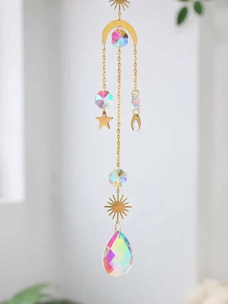 1 Pc Sun Catcher Crystal Chandelier Στολίδι Aurora Wind Chimes Με Πρισματικό Μενταγιόν Κομψή Διακόσμηση Σπιτιού Rainbow Maker