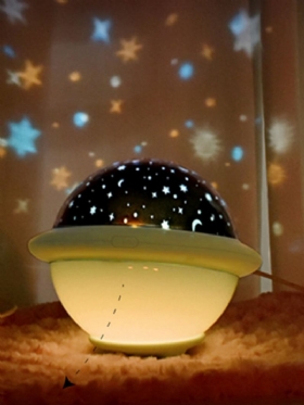 1 Pc Ufo Shade Starry Sky Projector Πολύχρωμο Νυχτερινό Φως Βελτίωση Ύπνου Διακόσμηση Σπιτιού Φως