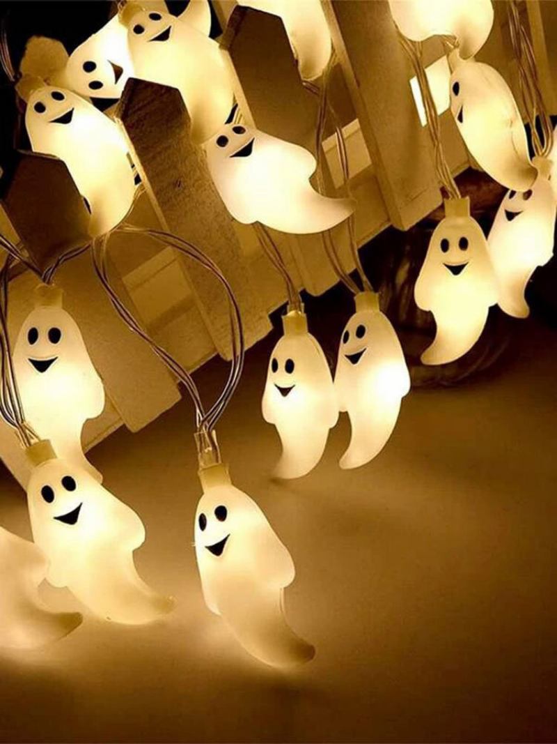 10/20/40/50 Λάμπα Leds Ghost Party String Lights Pattern Διακοσμητικό Πλαστικό Scary Ambience Halloween Light Cosplay Prop