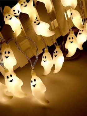 10/20/40/50 Λάμπα Leds Ghost Party String Lights Pattern Διακοσμητικό Πλαστικό Scary Ambience Halloween Light Cosplay Prop