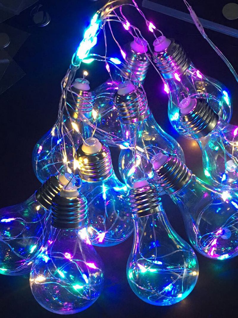 10 Λαμπάκια Led String Fairy Light Κρεμαστό Firefly Party Γαμήλια Διακόσμηση Σπιτιού