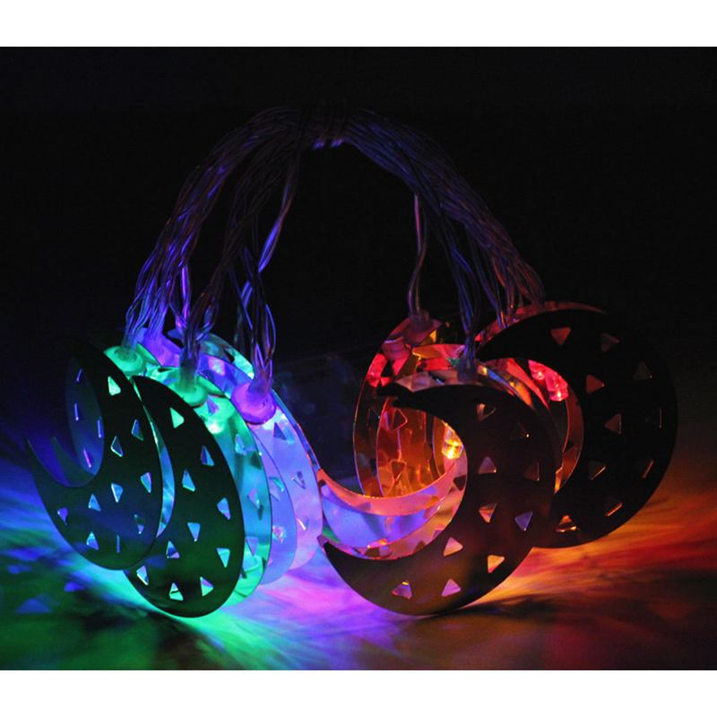 10 Led String Light Φωτιστικό Μενίσκου Διακόσμηση Σπιτιού Για Το Ισλάμ Φως Φεγγαριού Eid Ramadan