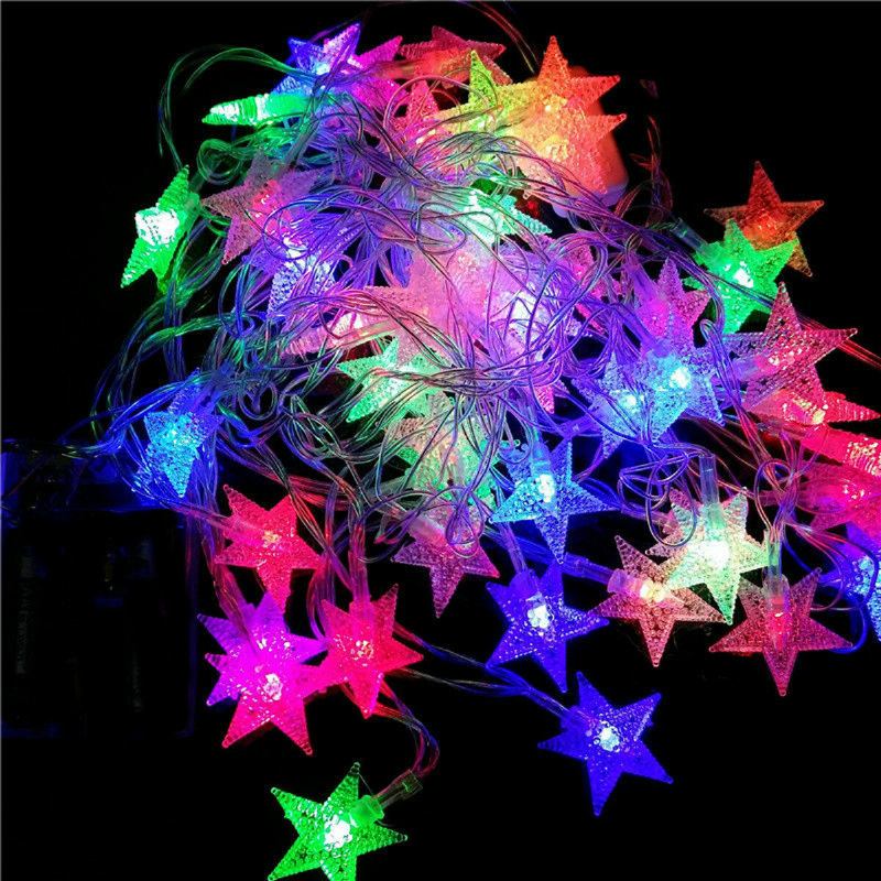 10m 100 Led 220v Fairy String Star Light Φωτιστικό Γάμου Χριστουγεννιάτικο Πάρτι Εξωτερική Διακόσμηση Δωματίου