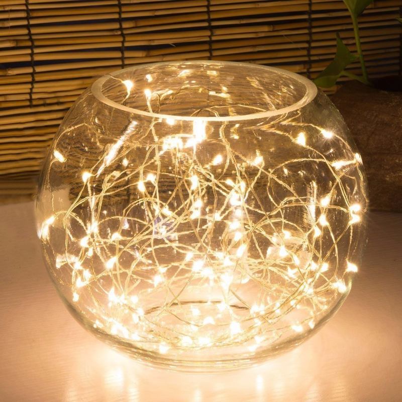 10m 100 Led Χάλκινο Σύρμα Fairy String Light Αδιάβροχο Χριστουγεννιάτικο Ντεκόρ Πράσινο Κέλυφος