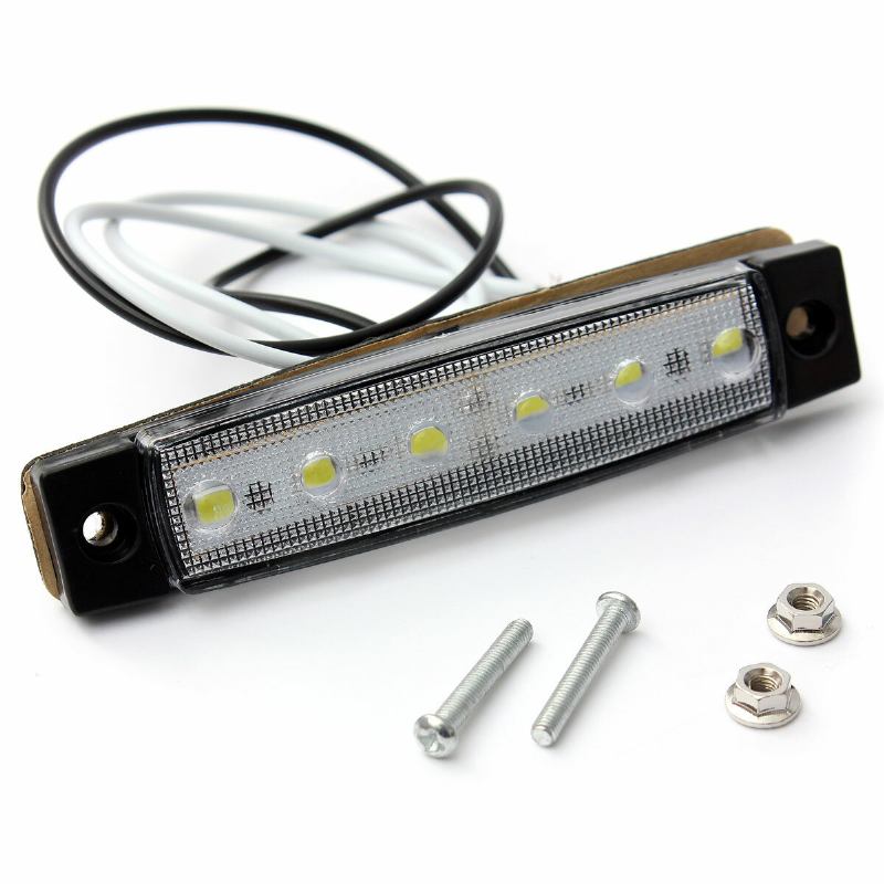 12v/24v Smd 6 Led Μπροστινά Πλαϊνά Ενδεικτικά Φώτα Για Φορτηγό Τρέιλερ Φορτηγού