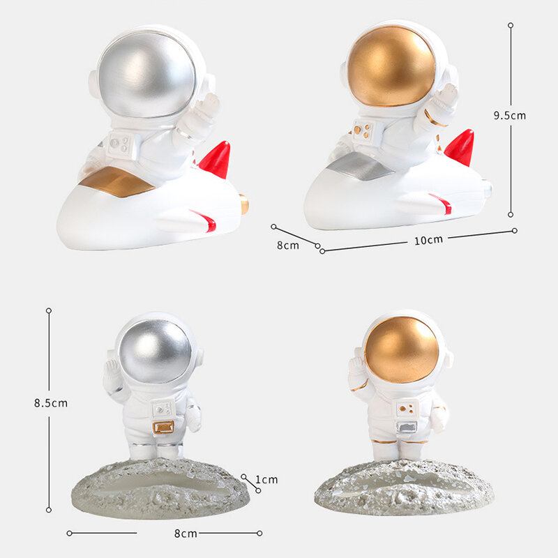 1pc Creativity Sculpture Astronaut Spaceman Model Decoration Desk Handcraft Home Resin