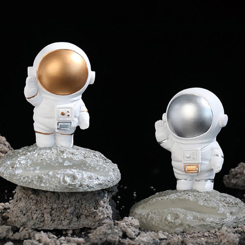 1pc Creativity Sculpture Astronaut Spaceman Model Decoration Desk Handcraft Home Resin