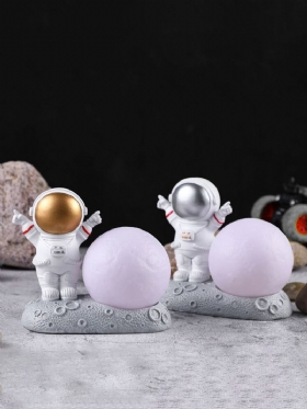 1pc Creativity Sculpture Astronaut Spaceman Model Decoration Desk Handcraft Home Resin