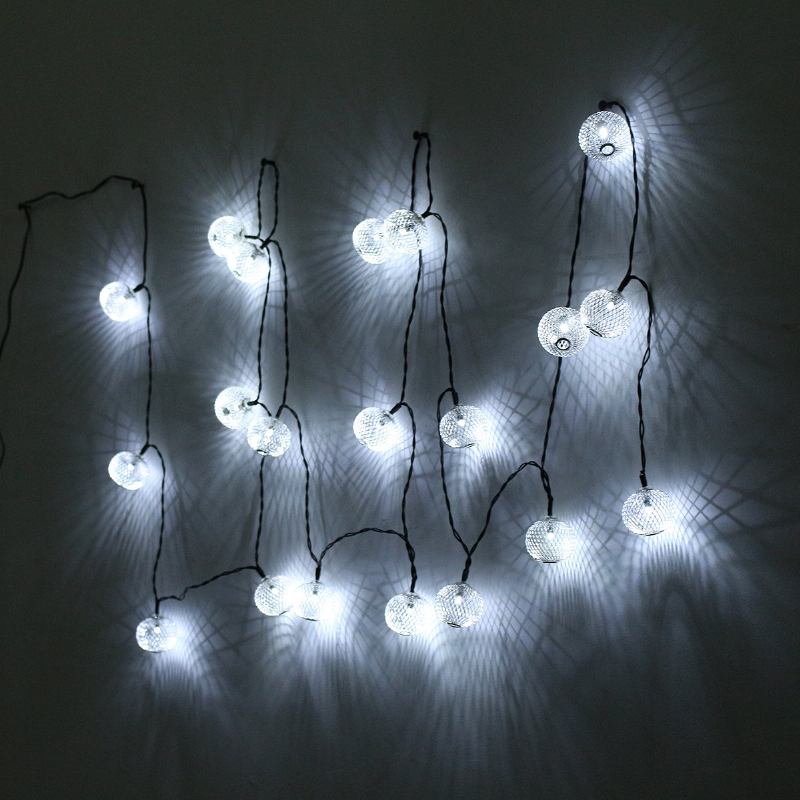 20led Solar String Lights Σιδερένιο Φανάρι Εξωτερικού Αδιάβροχο Χριστουγεννιάτικο Κήπο Διακόσμηση Σπιτιού