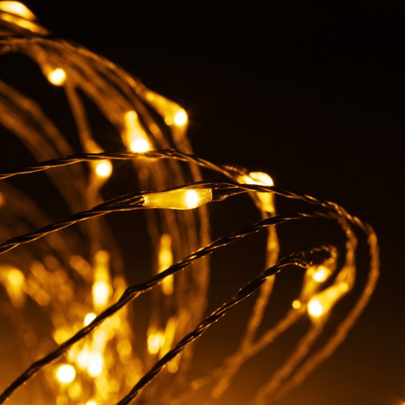 20m 200 Led Solar Powered Copper Wire String Fairy Light Χριστουγεννιάτικη Διακόσμηση Σπιτιού