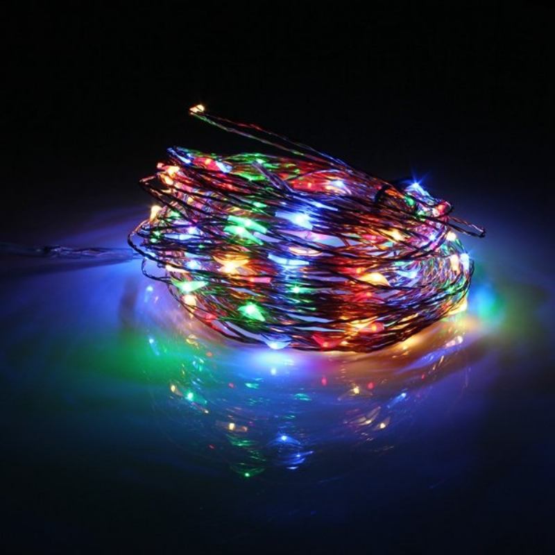 20m 200 Led Solar Powered Copper Wire String Fairy Light Χριστουγεννιάτικη Διακόσμηση Σπιτιού