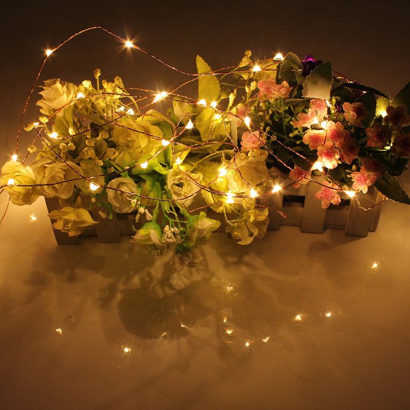 20m Ip67 200 Led Χάλκινο Σύρμα Fairy String Light Για Χριστουγεννιάτικη Διακόσμηση Πάρτι Με Προσαρμογέα 12v 2a