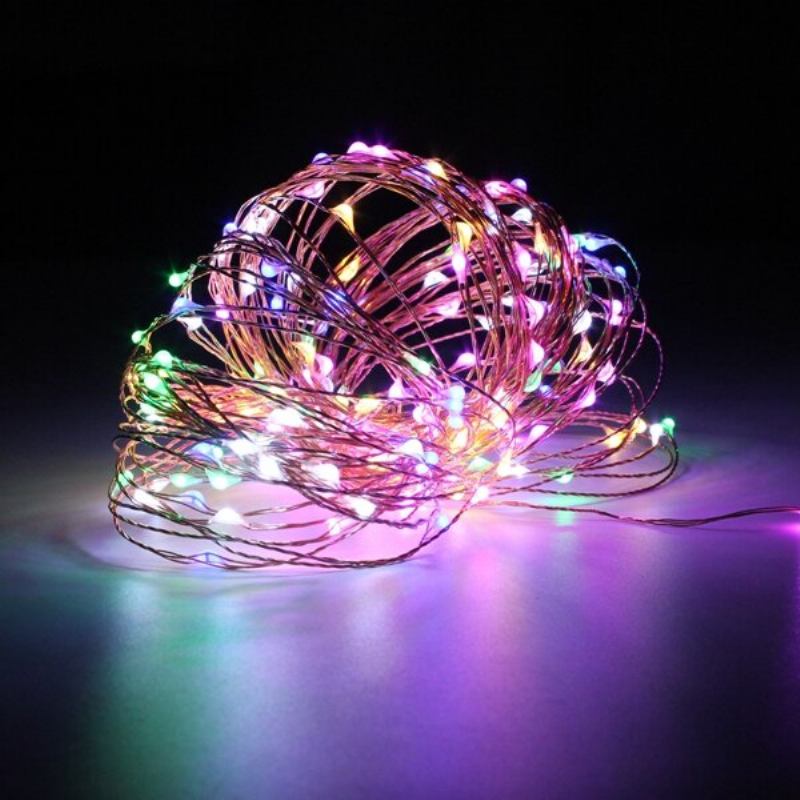 20m Ip67 200 Led Χάλκινο Σύρμα Fairy String Light Για Χριστουγεννιάτικη Διακόσμηση Πάρτι Με Προσαρμογέα 12v 2a