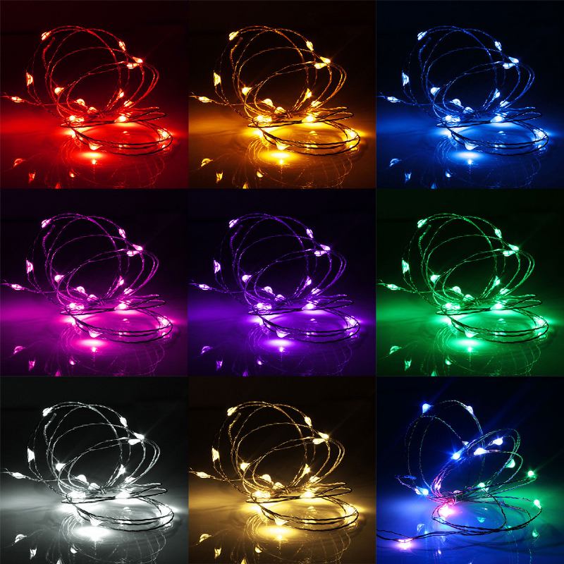 2m 20 Led Χάλκινο Σύρμα Fairy String Light Με Usb Powered Xmas Party Decor Dc5v