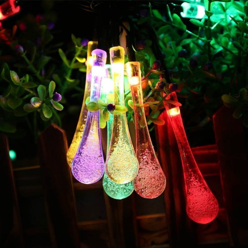 30 Led Με Τροφοδοσία Μπαταρίας Raindrop Fairy String Light Εξωτερική Διακόσμηση Χριστουγεννιάτικου Πάρτι Στον Κήπο Γάμου