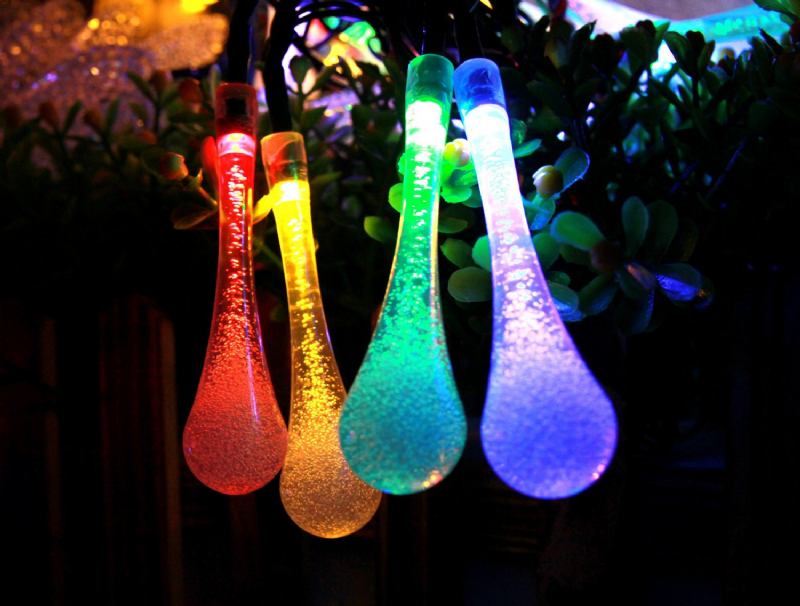 30 Led Με Τροφοδοσία Μπαταρίας Raindrop Fairy String Light Εξωτερική Διακόσμηση Χριστουγεννιάτικου Πάρτι Στον Κήπο Γάμου