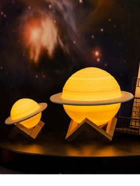 3d Εκτύπωση Saturn Lamp Smart Home Night Light Led Creative Διακόσμηση Κρεβατοκάμαρας