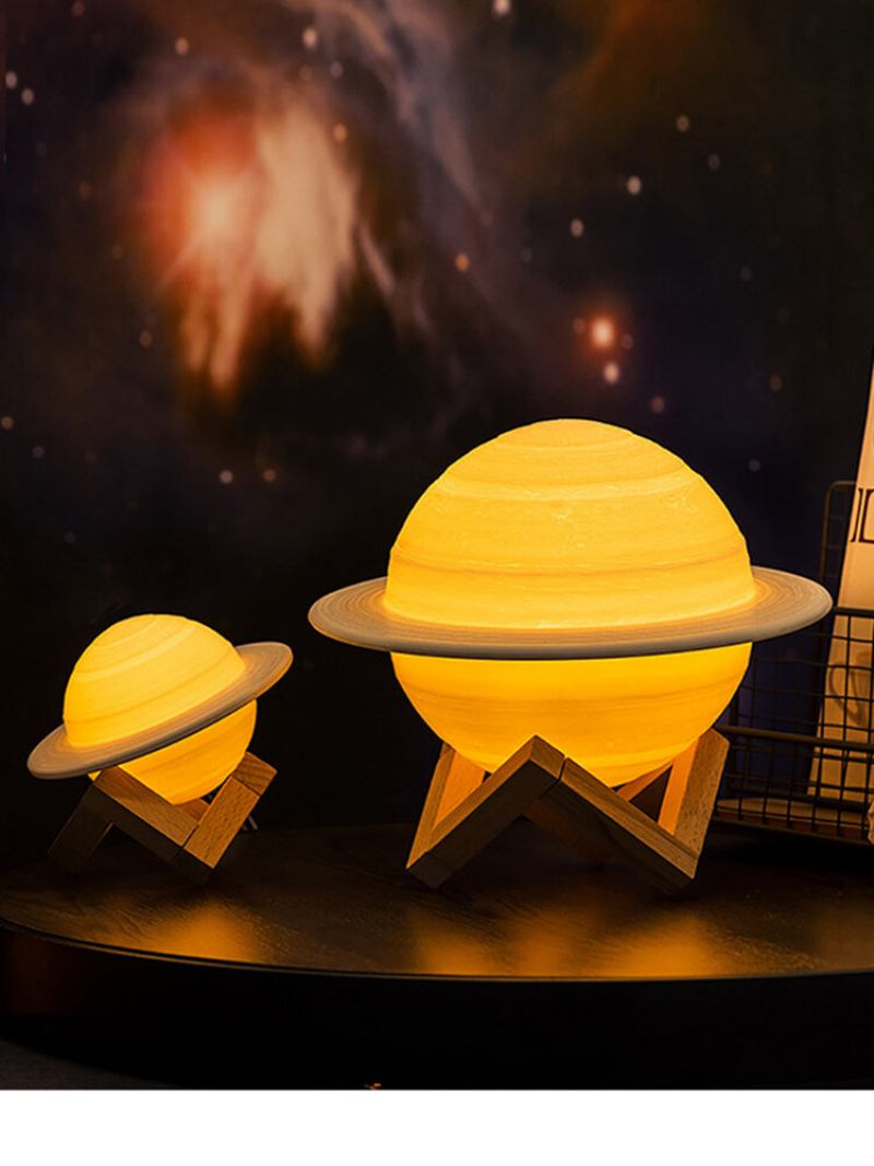 3d Εκτύπωση Saturn Lamp Smart Home Night Light Led Creative Διακόσμηση Κρεβατοκάμαρας