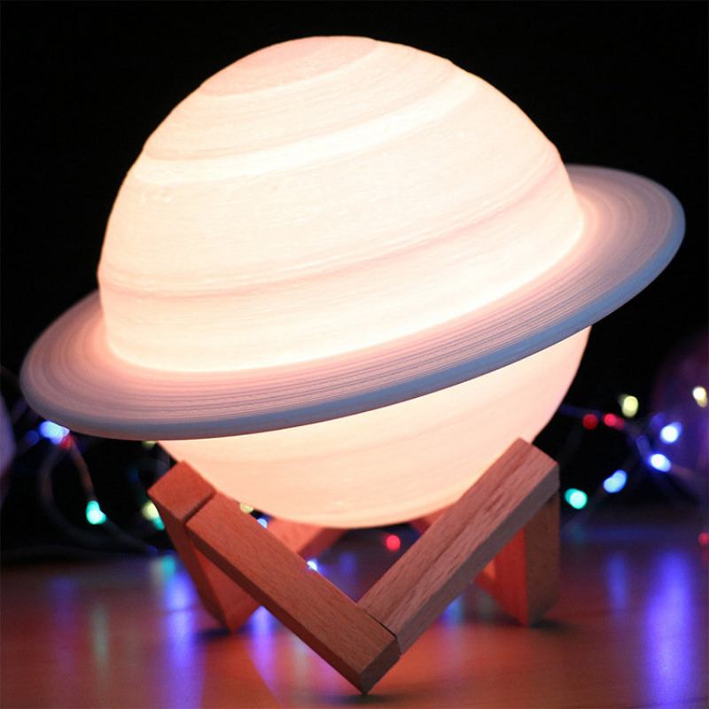 3d Εκτύπωση Saturn Lamp Smart Home Night Light Led Creative Διακόσμηση Κρεβατοκάμαρας